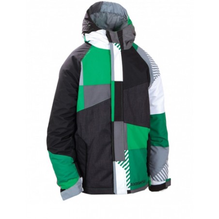 686 Boys Mannual Max giacca da snowboard per ragazzi verde 5K