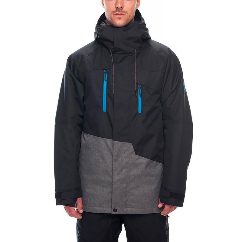 686 Geo insulated giacca da snowboard da uomo nero 10K