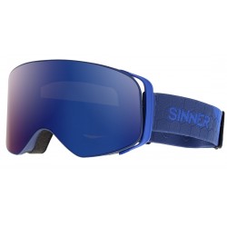 Sinner Olympia masque de ski bleu foncé mat - verres miroir bleu (Cat 3)
