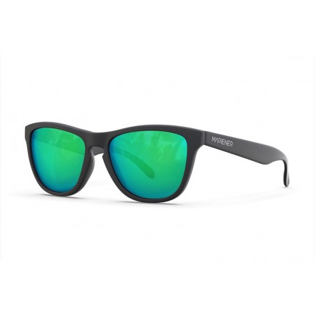 Mariener Melange occhiali da sole flessibili in gomma nera opaca (vari colori)