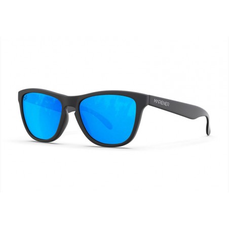 Mariener Melange mat zwart rubber flexframe zonnebril (diverse lenskleuren)