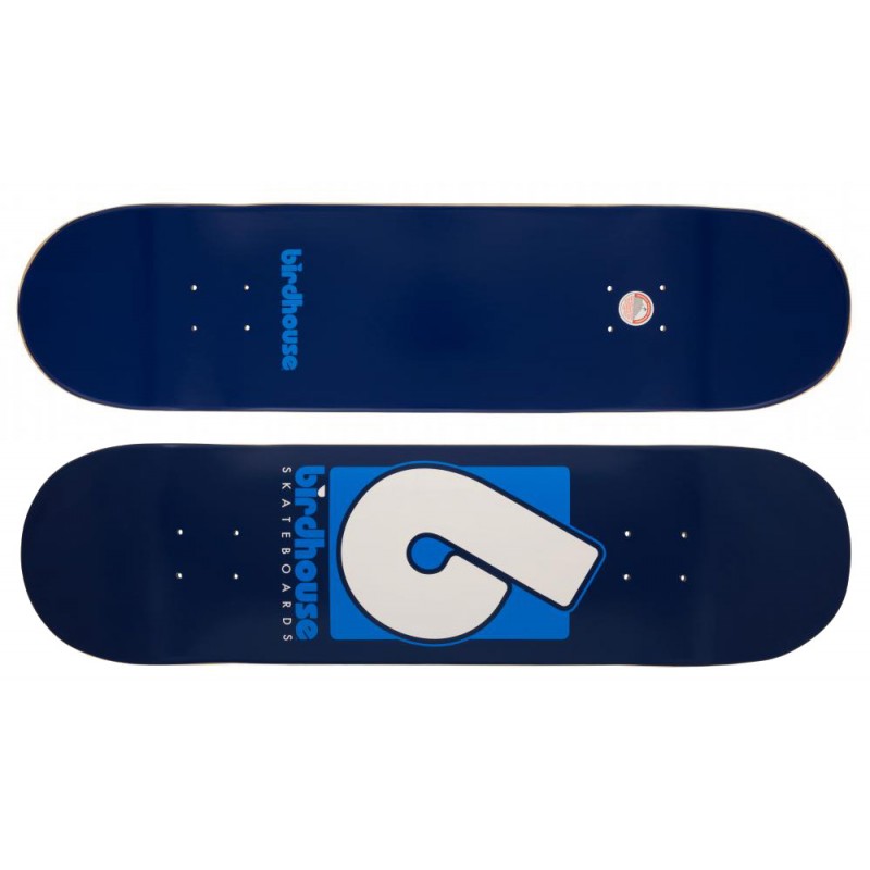 Birdhouse B logo 8.375" skateboard deck blauw