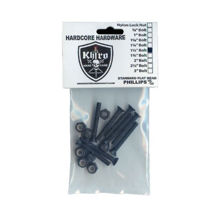 Khiro Standard Flathead screw set (8 pack)