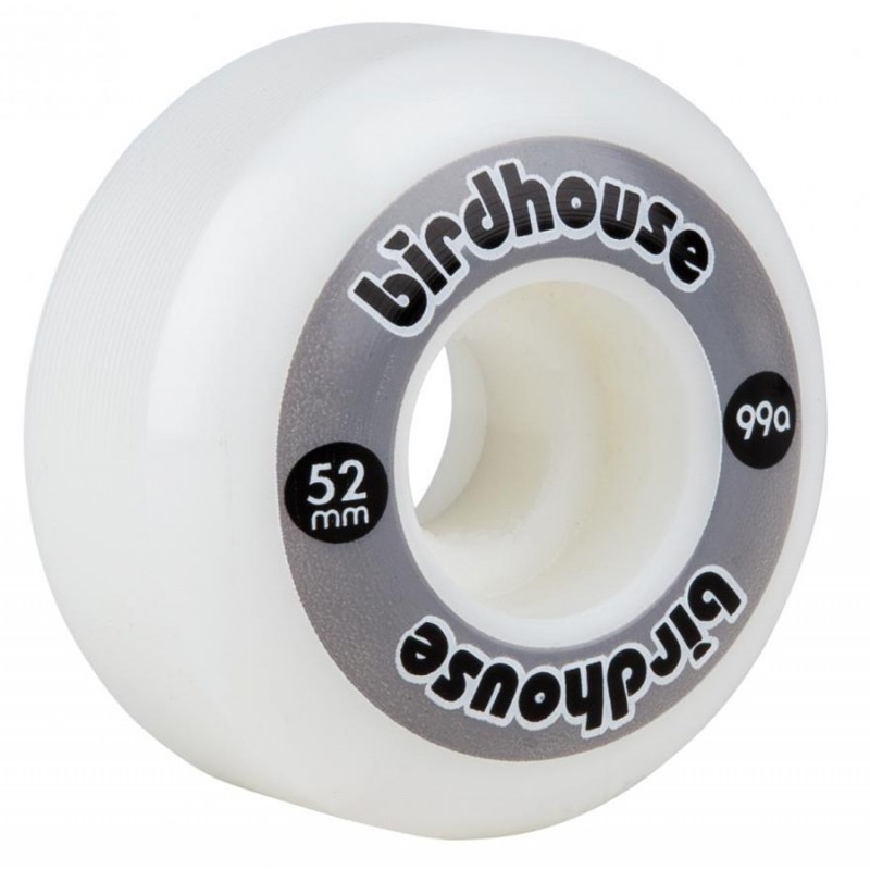 Birdhouse logo skatewielen 52 mm grijs
