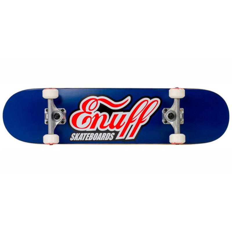 Enuff Classic logo 7.75" skateboard complete black or blue