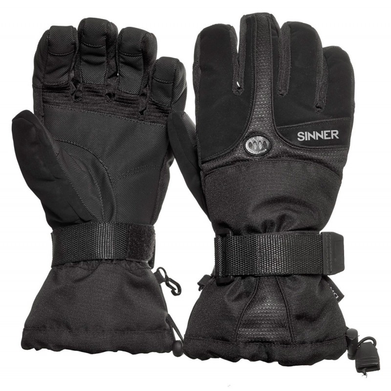Sinner Everest male ski gloves black