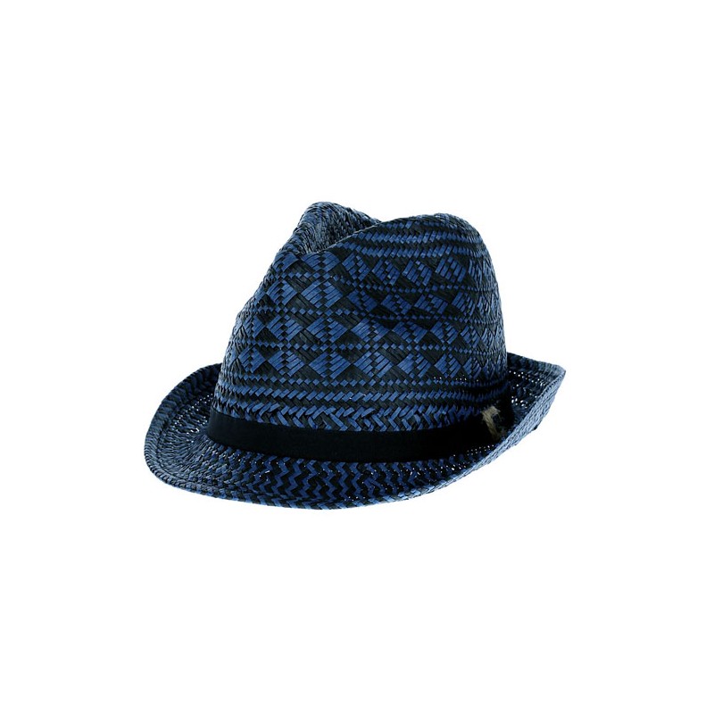 Quiksilver Saga straw hat hyperpurple blue-black