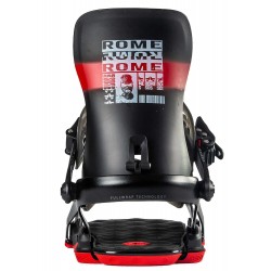 Rome 390 Boss snowboard binding zwart-rood