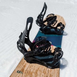 Nidecker Kaon-X fixation de snowboard noir 2024