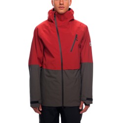 686 Hydra thermagraph jacket 20K rusty red colour block