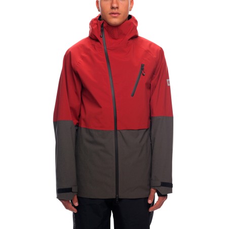 686 Hydra thermagraph jacket 20K rusty red colour block