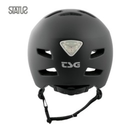 TSG Status LED fiets/skatehelm satijn zwart