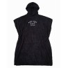 Dark Seas Hooded towel poncho black