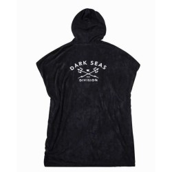 Dark Seas Asciugamano poncho con cappuccio nero
