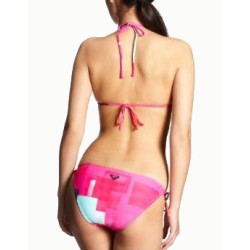 Roxy Color block chacha tie sides bikini