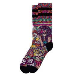 American Socks Dia de los Muertos halfhoge sokken