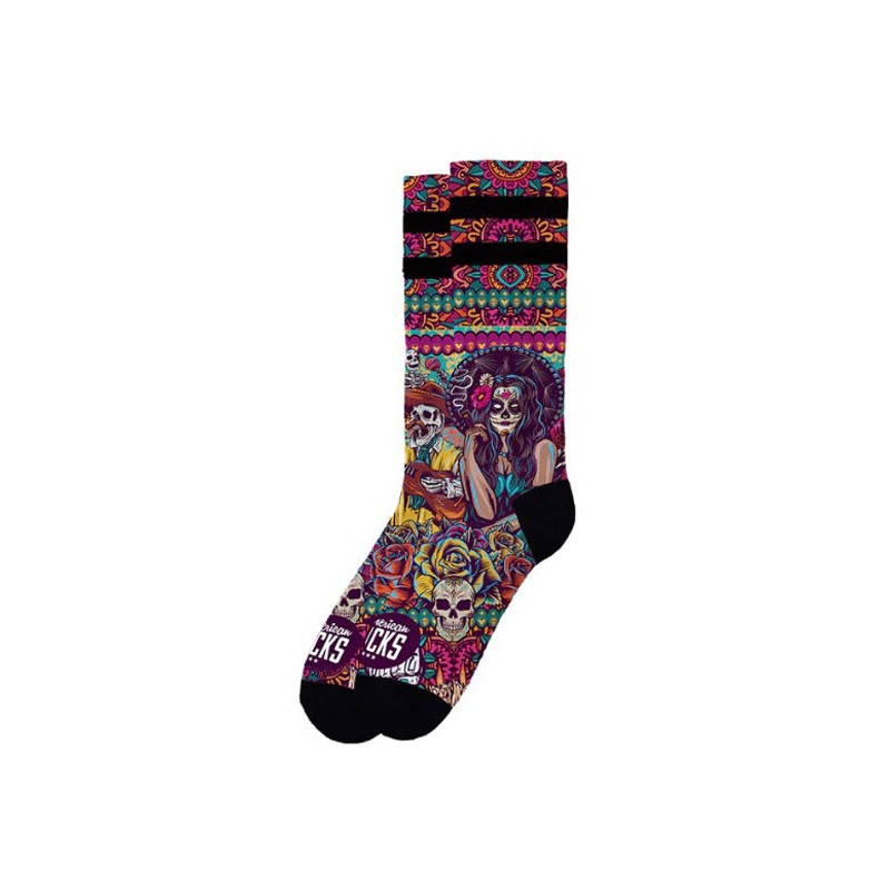 American Socks Dia de los Muertos halfhoge sokken