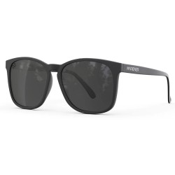 Mariener Mana mat zwart rubber dark smoke Polarized® flexibele zonnebril
