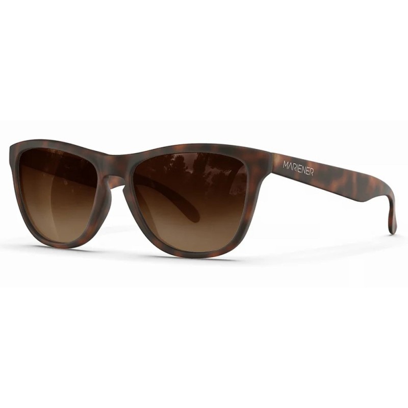 Mariener Melange reflective lunettes de soleil flexibles matte marron tortue (couleurs différentes de lentilles)