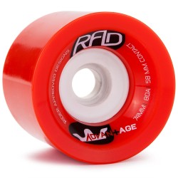 RAD Advantage longboard wielen 74mm 80a rood