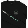 Brixton Crest t-shirt LS zwart-off white-jade