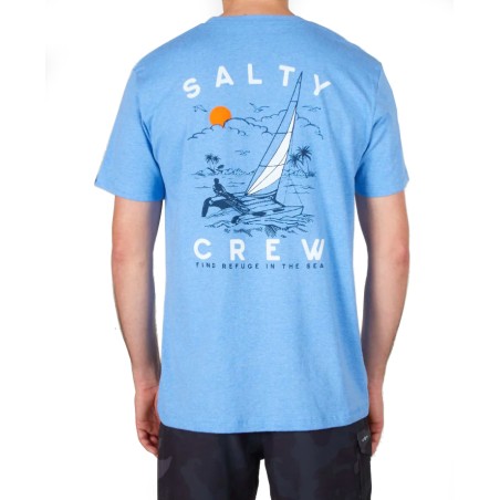 Salty Crew Set sail SS t-shirt light blue