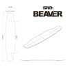 Switch Beaver 48" dance longboard gripped