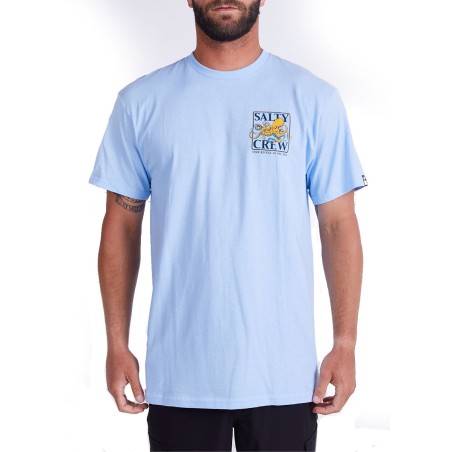 Salty Crew Ink slinger Korte mouw t-shirt lichtblauw