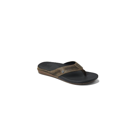 Reef Cushion Lux slippers tan black