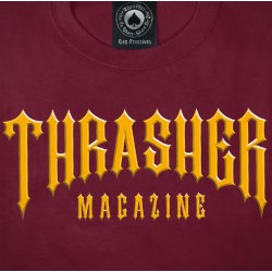 Thrasher Low Low logo t-shirt kastanjerood