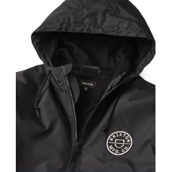 Brixton Claxton crest zipped jacket black