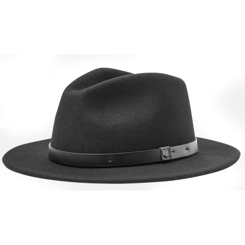Brixton Messer Fedora hoed zwart