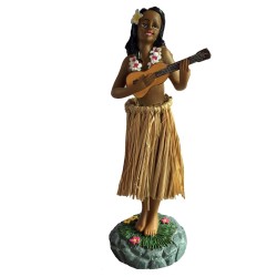 Hawaiian hula dashboard girl