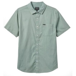 Brixton Charter Sol wash short sleeve shirt chinois green (stretch)