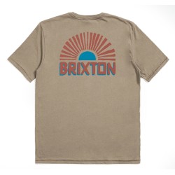 Brixton Fairview Kurzarm maßgeschneidertes T-Shirt Oatmeal
