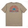 Brixton Fairview Kurzarm maßgeschneidertes T-Shirt Oatmeal