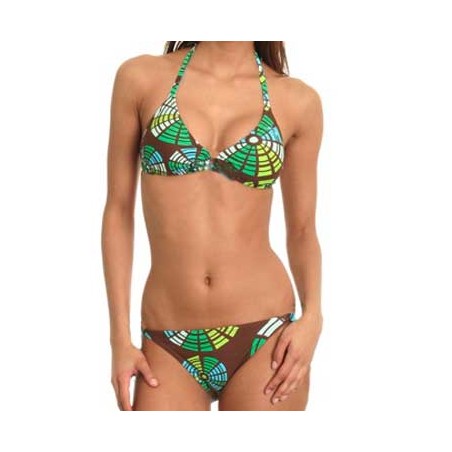 Roxy Circus line scooter bikini coffee