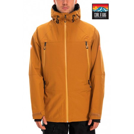 686 Coal Sunrise veste de snowboard 20K golden brown (S)