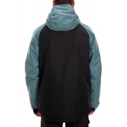 686 Geo insulated snowboard jacket 10K goblin blue rear