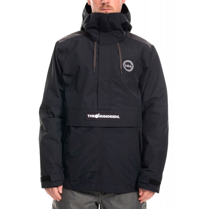 686 The Hundreds GoreTex anorak snowboard jacket black