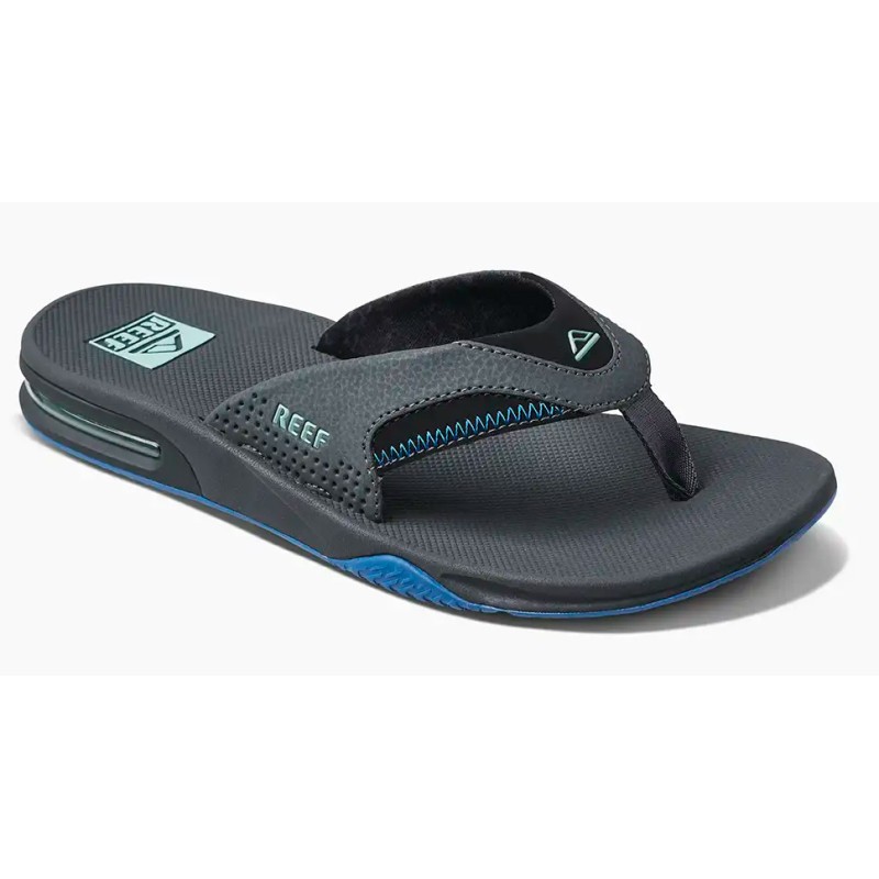 Reef Fanning slippers gunmetal-ocean