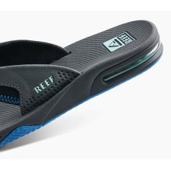 Reef Fanning slippers gunmetal-ocean