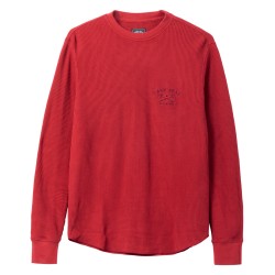 Dark Seas conley crew knit red