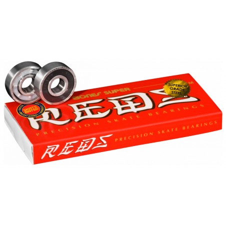 Bones Super Reds skateboard bearings (8 pack)