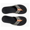 Reef Ortho-Bounce woven female slippers black-white