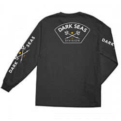 Dark Seas vochtafvoerende T-shirt Lange mouw zwart