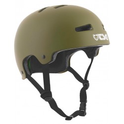 TSG Evolution casco da skate raso verde oliva