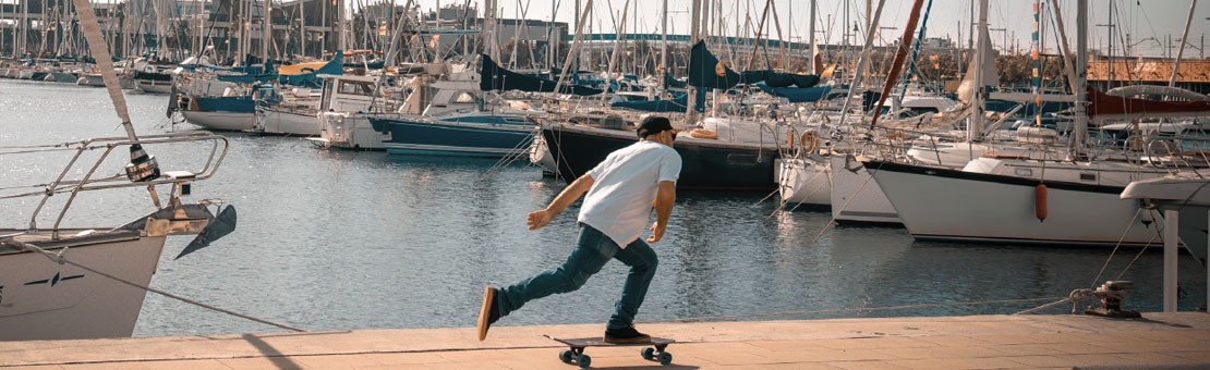 Longboards en skateboards